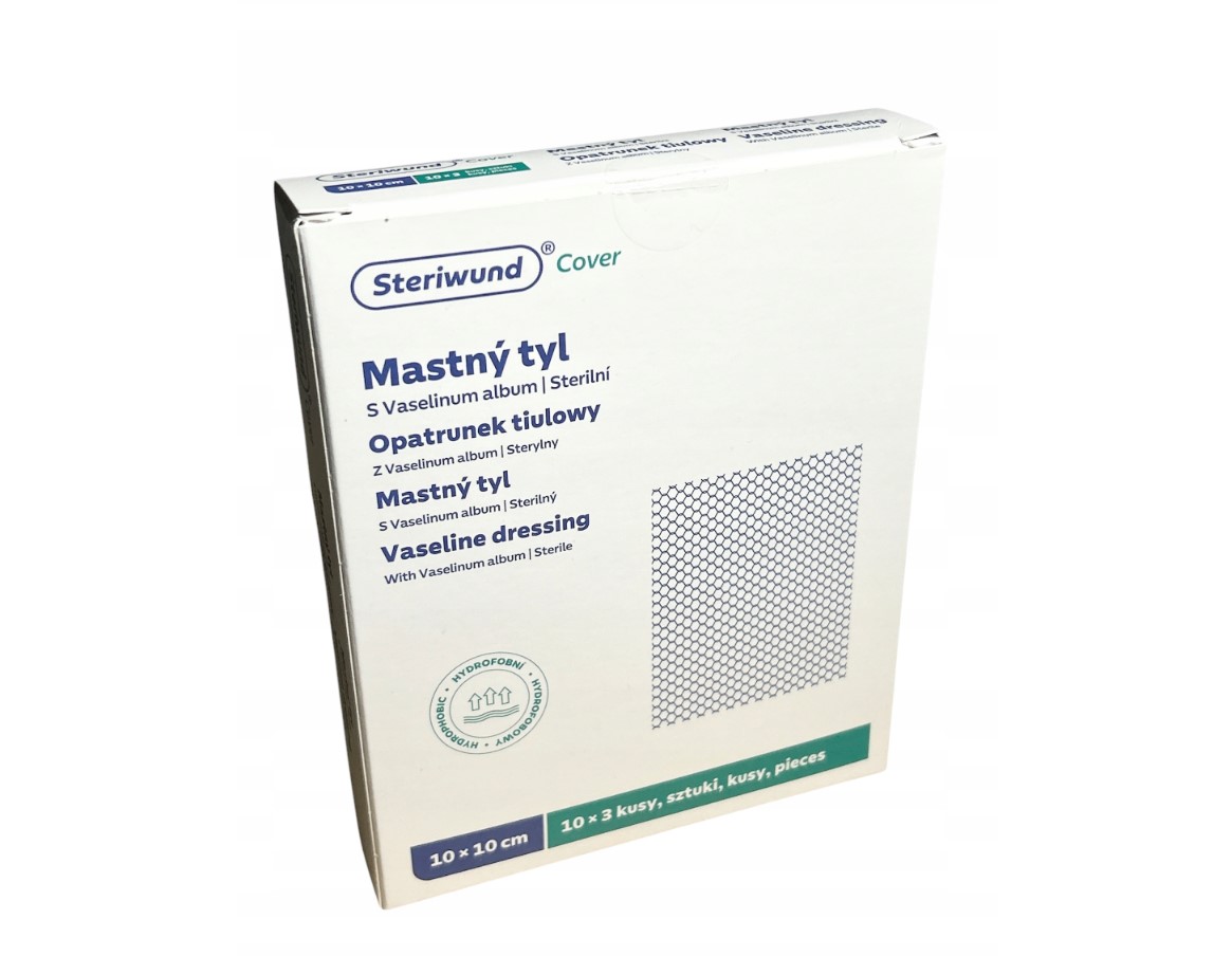 Mastny tyl 10* 10cm 1 buc pansament vaselină